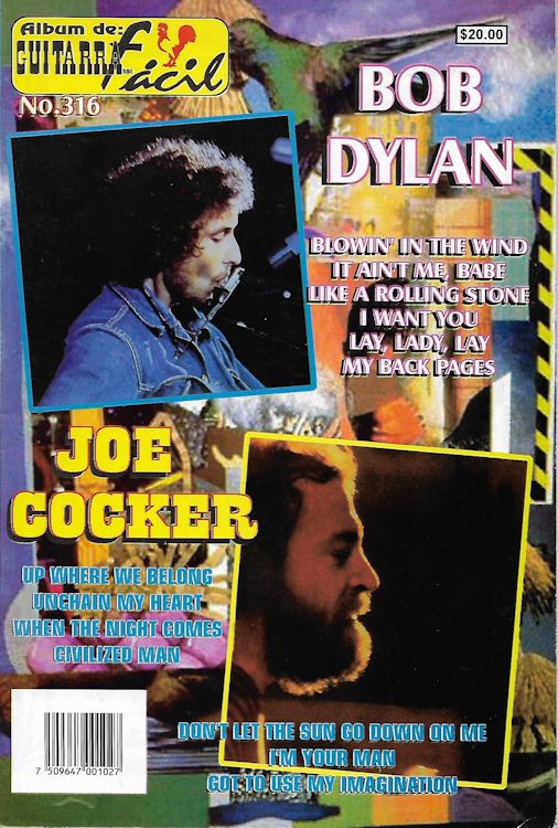 Album de guitarra facil magazine Bob Dylan front cover
